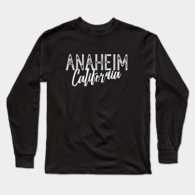 ANAHEIM, CALIFORNIA Long Sleeve T-Shirt by dlinca